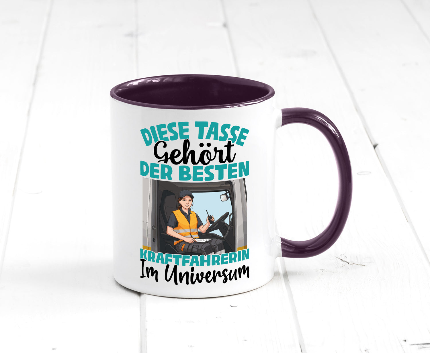 Im Universum: Kraftfahrerin | Lastwagen LKW lustig Humor Geschenkidee Geschenk