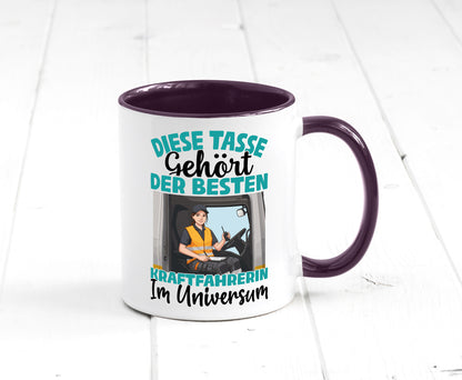 Im Universum: Kraftfahrerin | Lastwagen LKW lustig Humor Geschenkidee Geschenk