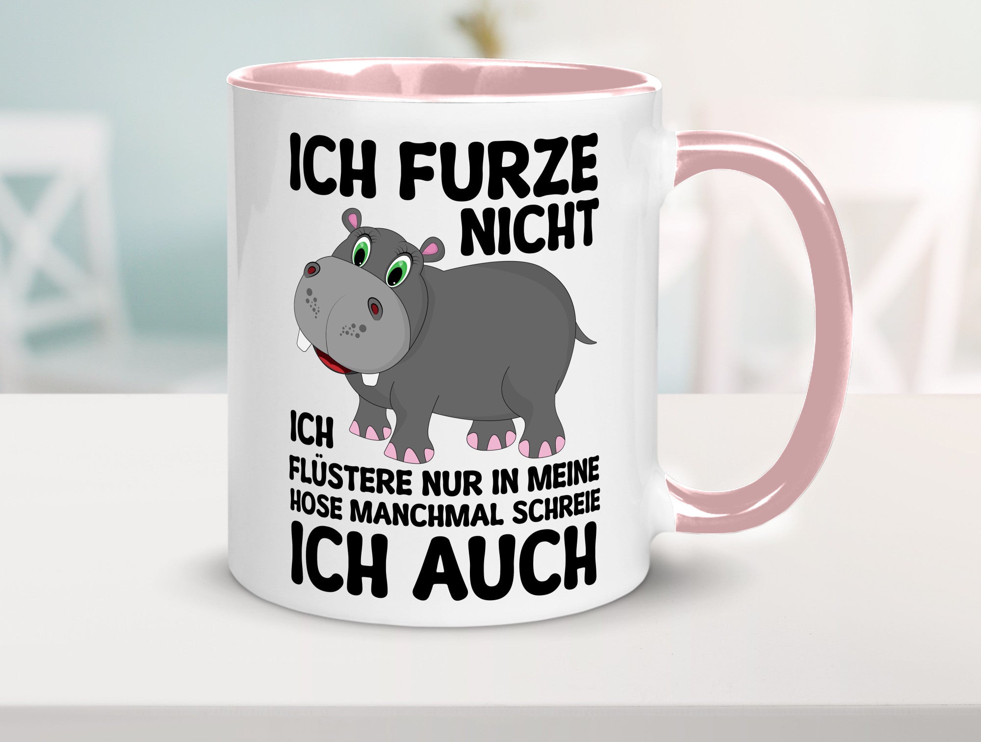 Ich furze nicht | furznilpferd v2 Humor Geschenkidee Tasse