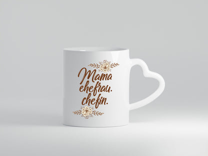 Mama Ehefrau Chefin | ist der Boss Beste Humor Familie Geschenkidee Tasse
