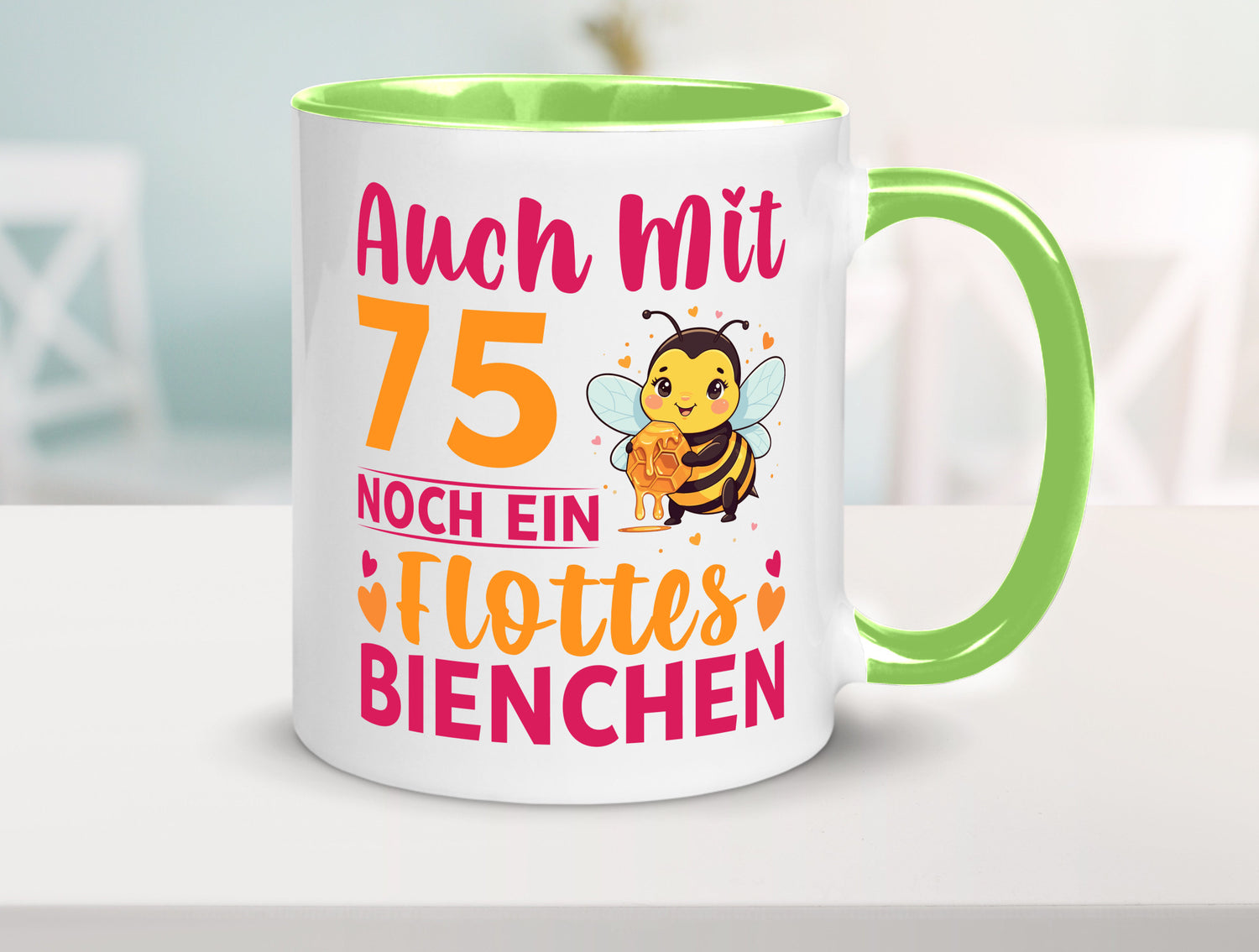75. Geburtstag | Flottes Bienchen 75 Jahre v2 Geschenk Geschenkidee lustiger