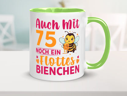 75. Geburtstag | Flottes Bienchen 75 Jahre v2 Geschenk Geschenkidee lustiger