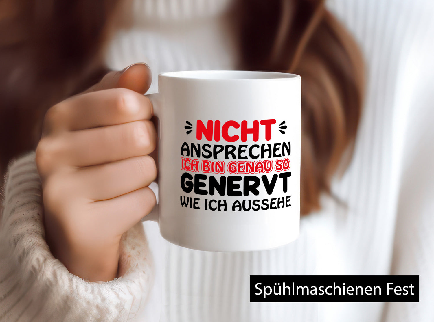 Ich bin genervt lustiger Spruch Geschenk Humor Geschenkidee Tasse