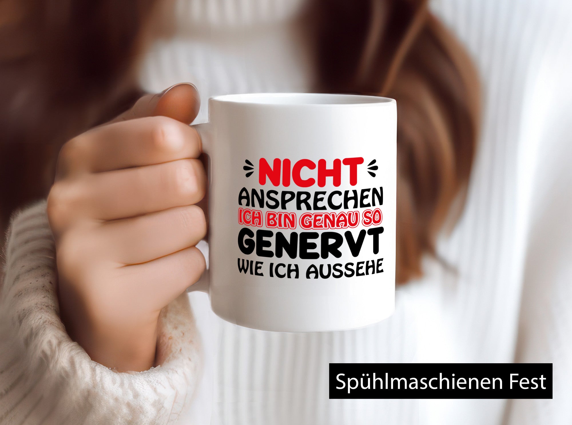 Ich bin genervt lustiger Spruch Geschenk Humor Geschenkidee Tasse