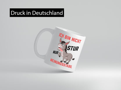 Ich bin nicht stur | Eigene Meinung Sturer Esel Comic Geschenk Humor