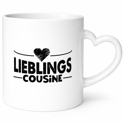 Lieblingscousine | Cousinen Tasse Verwandtschaft lustiger Spruch Geschenk Humor