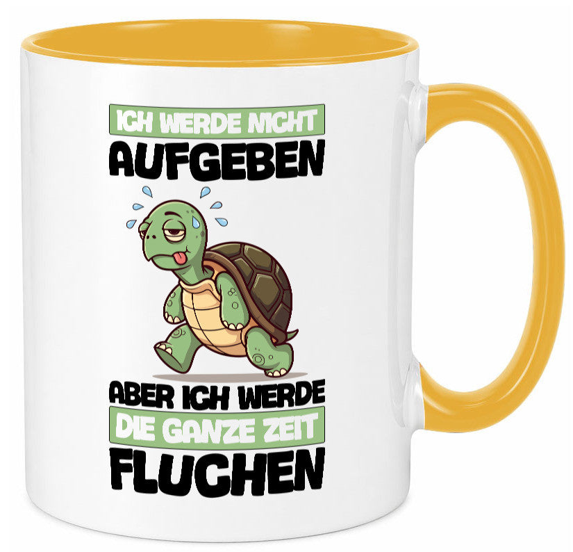 Ich geb nicht auf werde aber fluchen | Schildkröte Joggen v2 Humor Geschenkidee