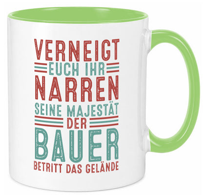 Verneigt euch: Bauer | Bauernhof Landwirtschaft v2 lustig Humor Geschenkidee
