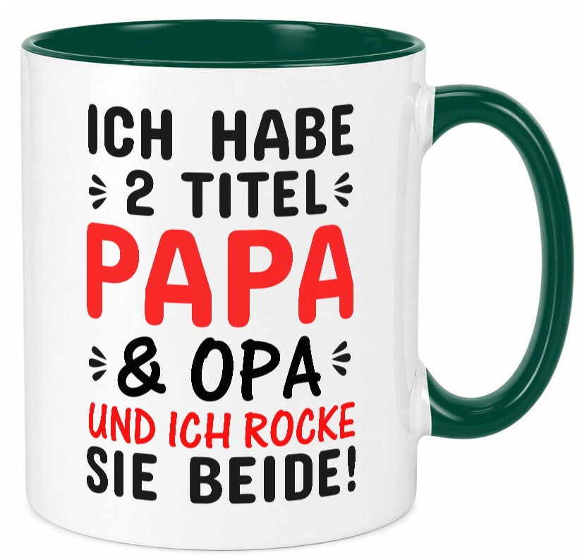Papa und Opa | Männer Tasse Rocker Humor Geschenkidee Familie