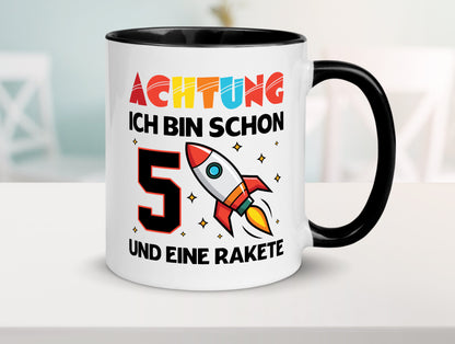 5. Geburtstag | Rakete Weltraum 5 Jahre Galaxy lustig Geschenkidee Geschenk