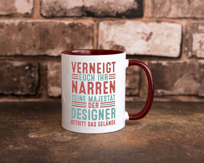 Verneigt euch: Designer Beruf | Mode v2 Humor Arbeit Kollegen Büro Geschenkidee