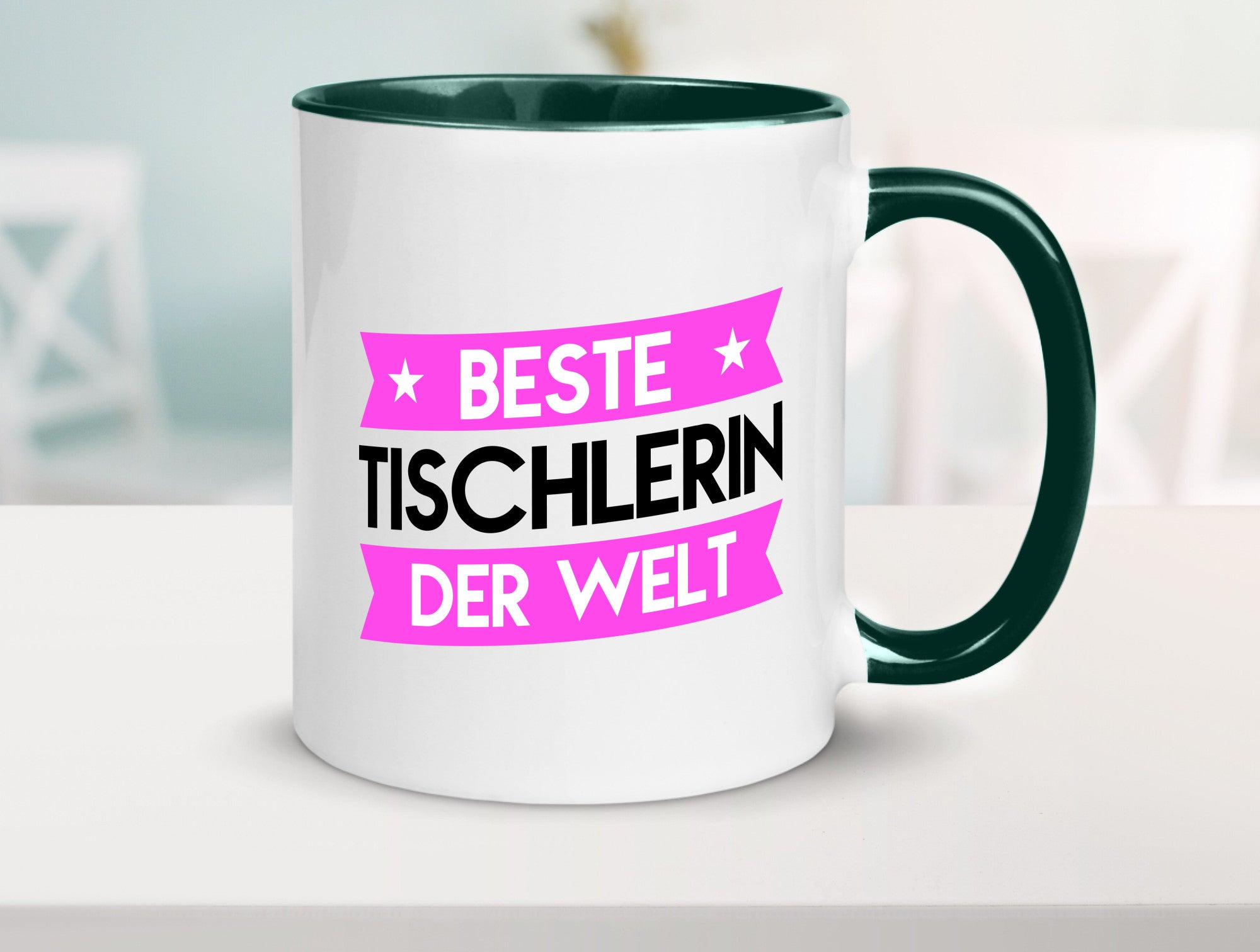Beste Tischlerin | Tischlerei lustiger Spruch Geschenk Humor Geschenkidee Tasse