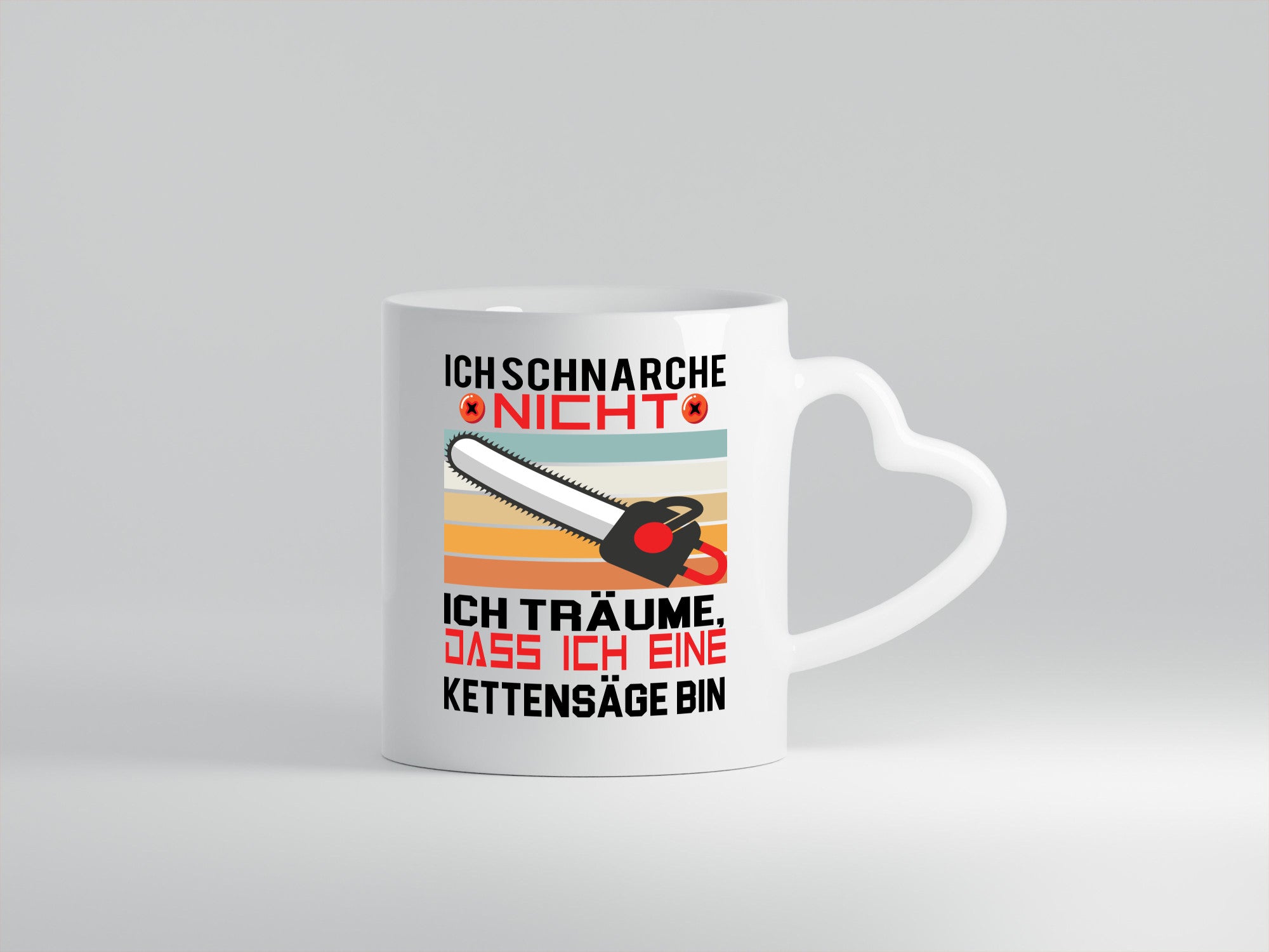 Ich Schnarche nicht | bin eine Kettensäge Humor Geschenkidee Tasse