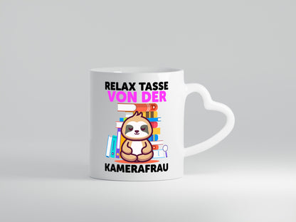 Relax Tasse: Kamerafrau | Kamera Geschenk Humor Geschenkidee lustiger Spruch