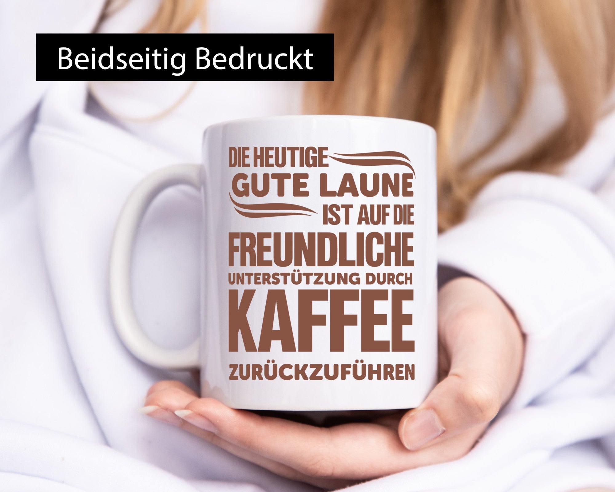 Gute Laune Kaffee | Büro Tasse Kaffeetrinker Spruch lustig Arbeit Kollegen