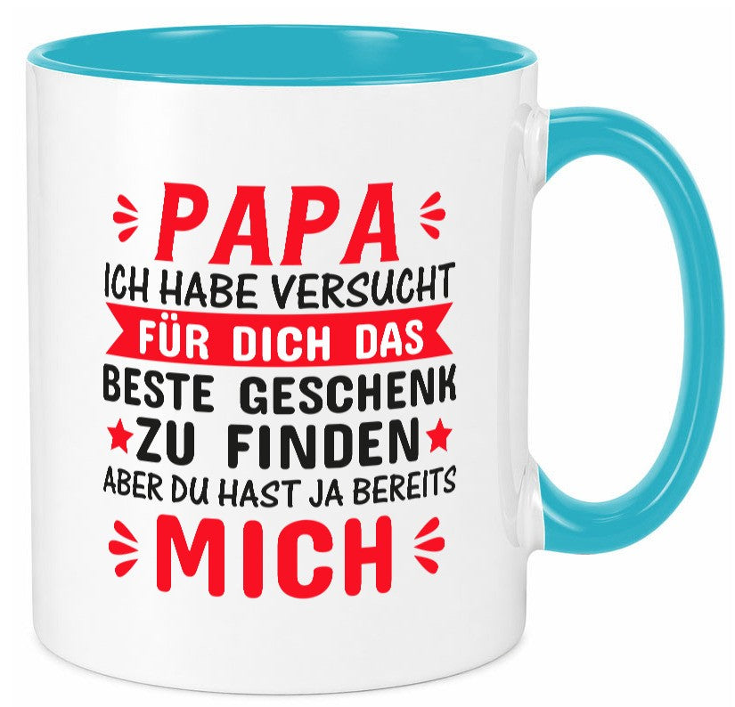 Bestes Geschenk für Papa | Vatertag Tasse Kinder Familie Geschenkidee lustiger