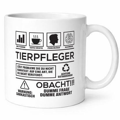 Achtung Probleme Tierpfleger | Pflegeberuf Tierheim lustiger Spruch Geschenk