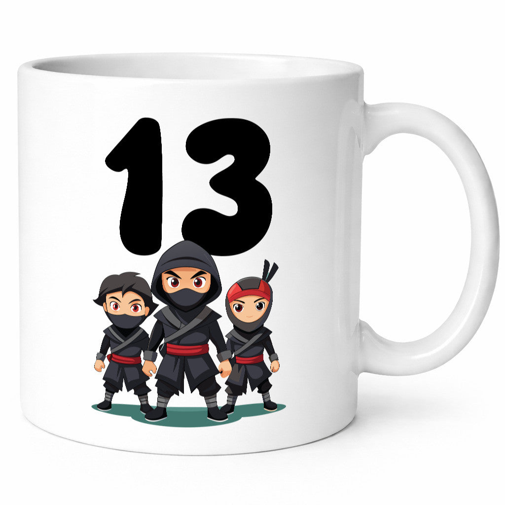 13. Geburtstag | 13 Jahre Ninja Geschenk Geschenkidee lustiger Spruch Tasse