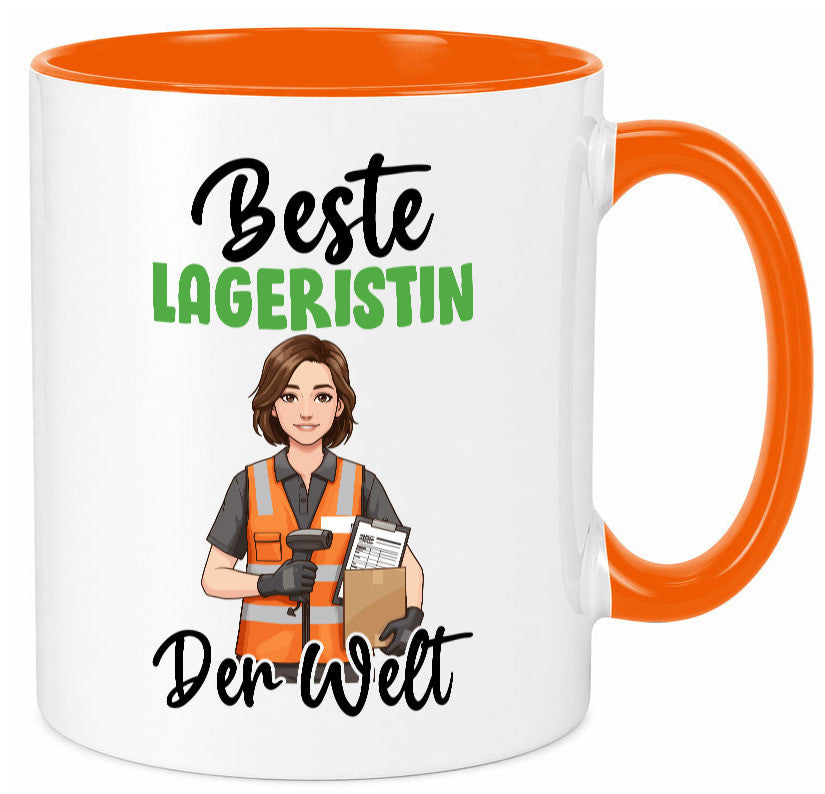 Beste Lageristin | Beruf Lager Arbeiterin v2 Geschenkidee Arbeit Kollegen Büro Tasse