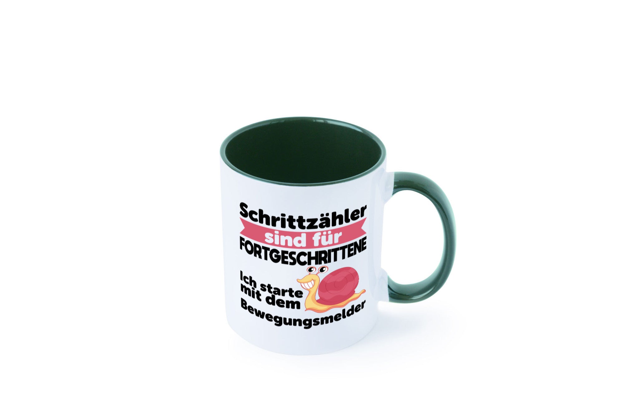 Schrittzähler Fortgeschrittene, Bewegungsmelder | Schnecke Geschenk Humor