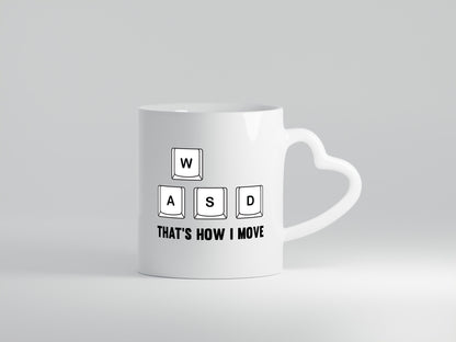 WASD | Zocker Gamer Gaming lustiger Spruch Geschenk Humor Geschenkidee Tasse