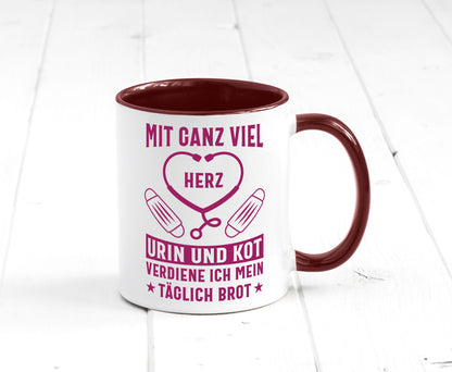 Herz, Urin, Kot, damit verdien ich mein Brot | Stethoskop Geschenk Humor