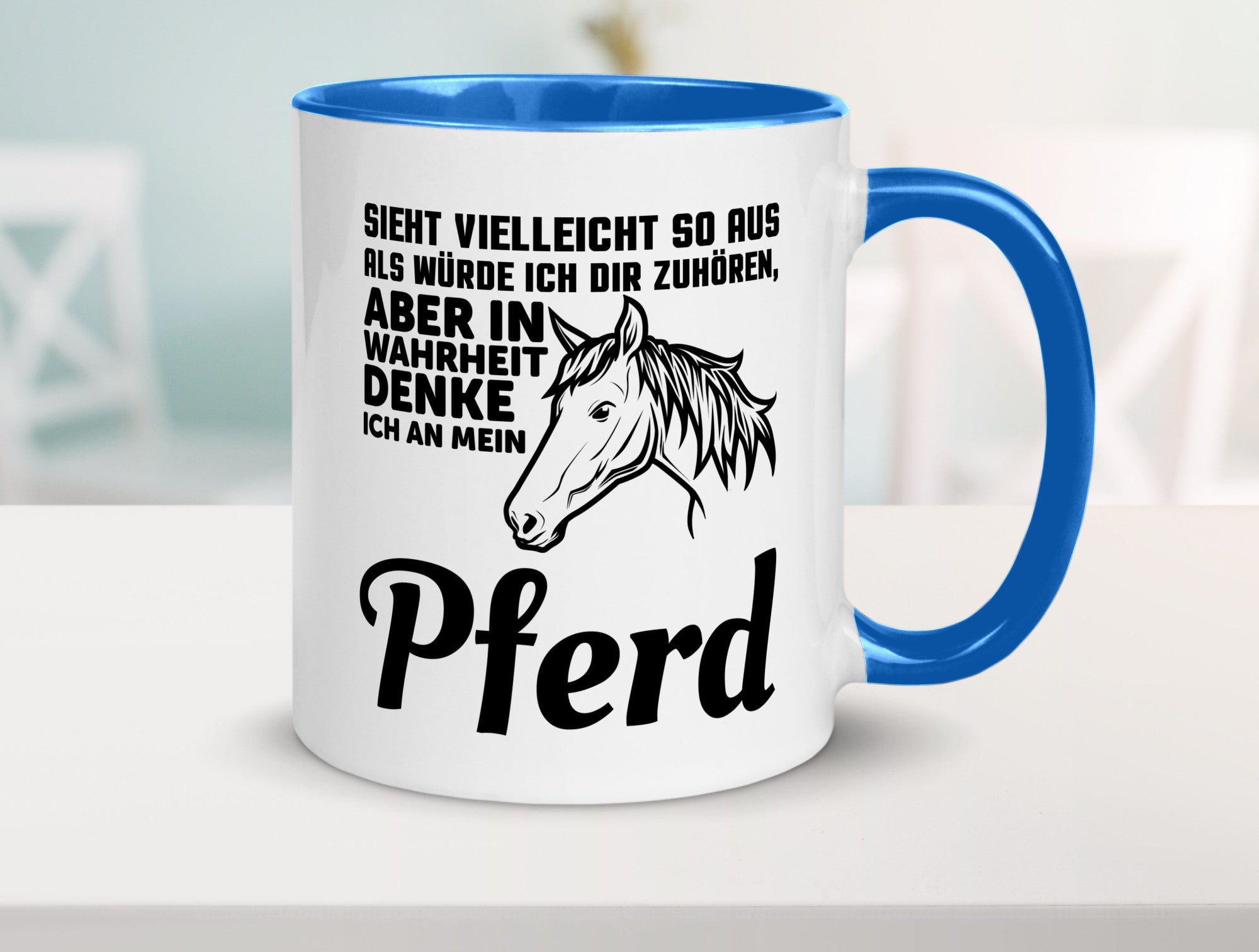 Pferde Spruch | Reiterin Tasse Pferdesport Reiten Humor Geschenkidee
