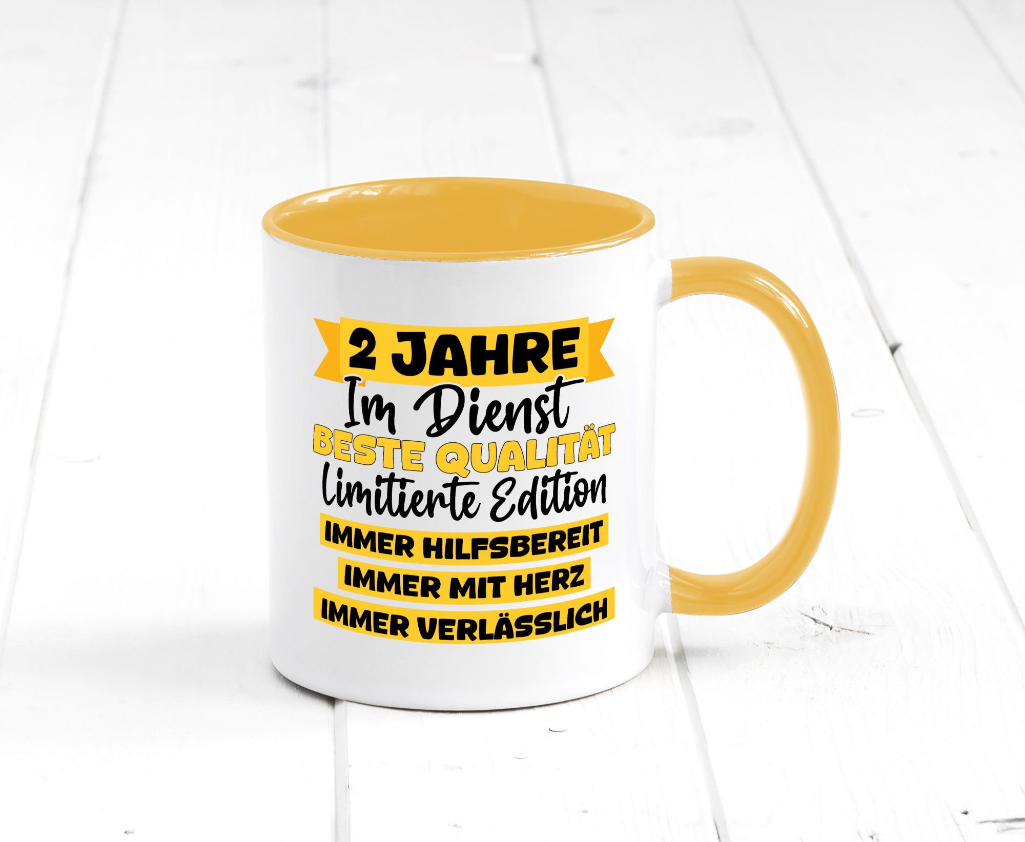 2 Jahre im Dienst | Jubiläum Arbeit v8 lustiger Spruch Geschenk Kollegen Büro
