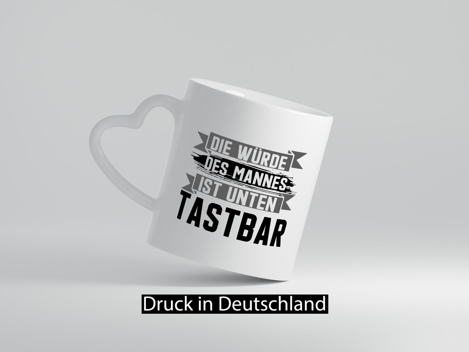 Die würde des Mannes ist unten Tastbar | Männer Geschenkidee Humor Tasse
