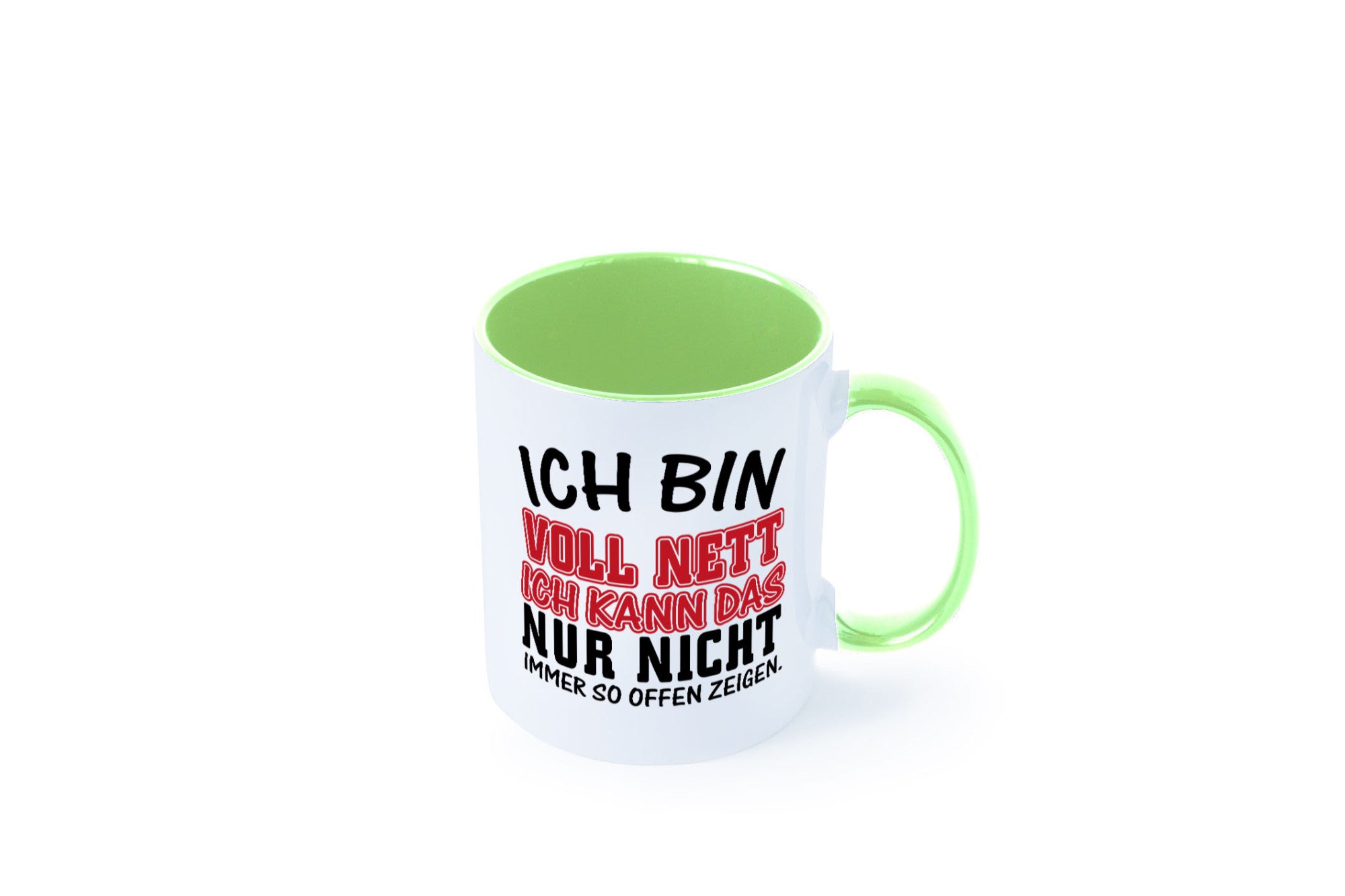 Ich bin voll nett Geschenkidee Humor Tasse
