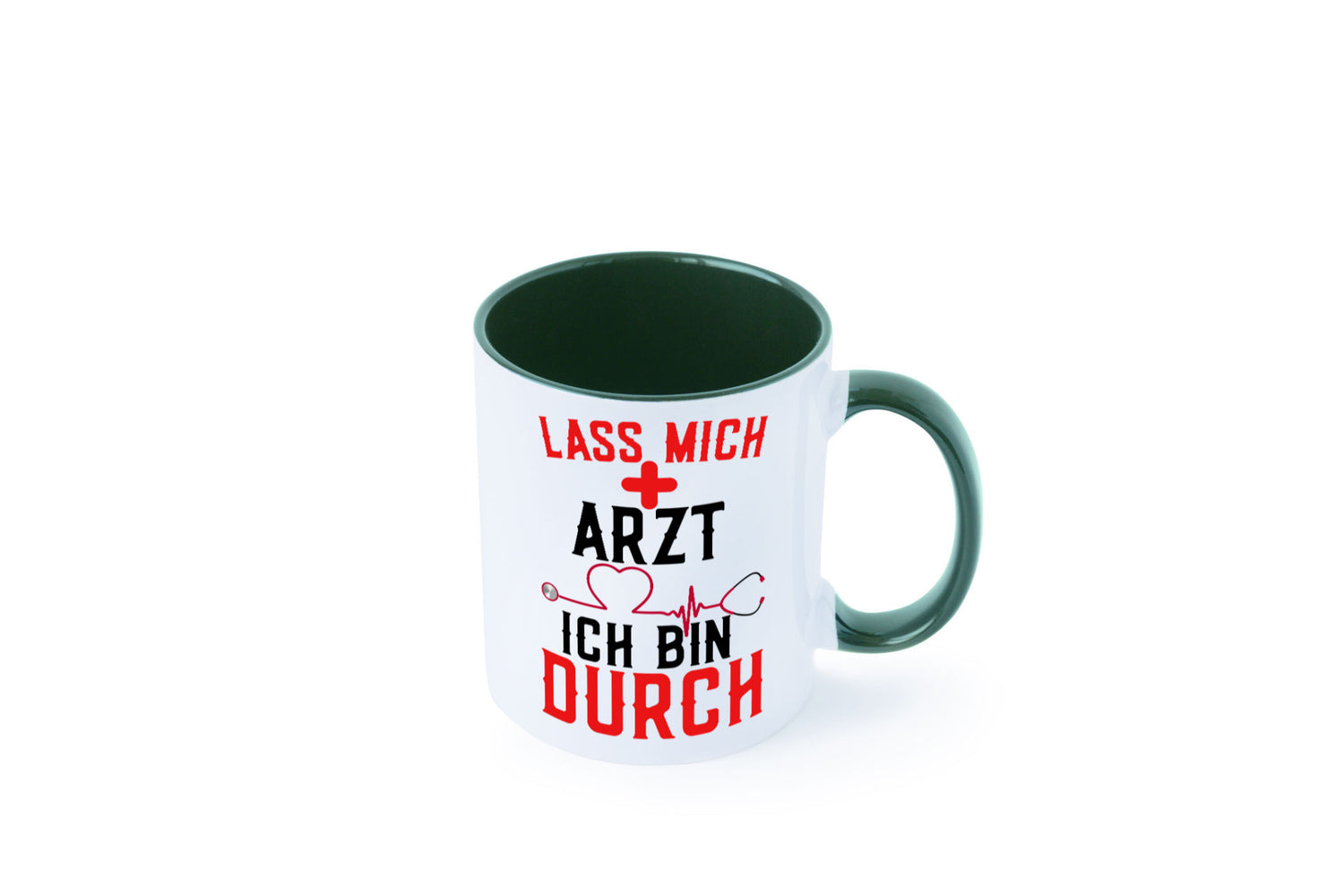 Arzt | Lass mich durch Herz Doktor Krankenhaus Puls Humor Geschenkidee Tasse