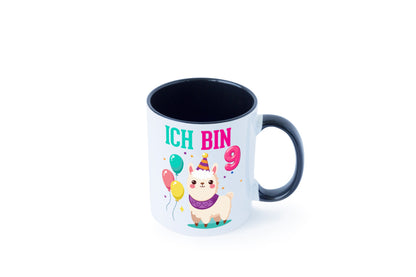 9. Geburtstag | 9 Jahre Lama Alpaka Humor Geschenkidee Tasse
