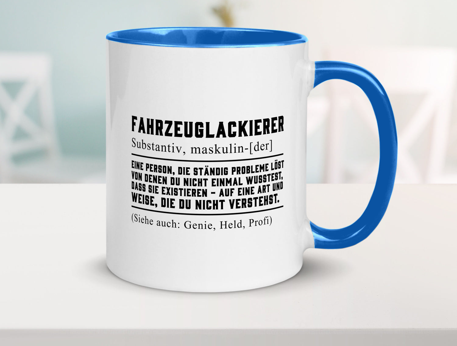 Fahrzeuglackierer | Definition Lackierer Autolackierer Humor Geschenkidee Tasse