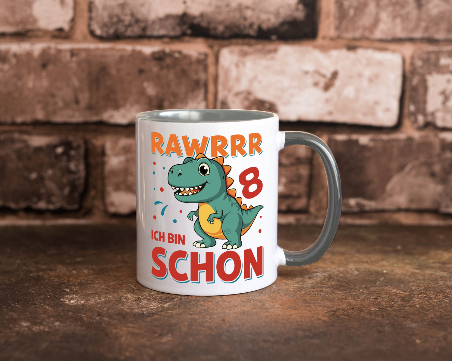 8. Geburtstag | 8 Jahre Raw ich bin schon T-Rex Geschenk Geschenkidee lustiger