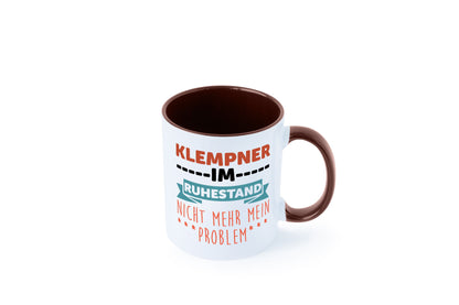 Klempner im ruhestand nicht mehr mein Problem Geschenkidee Jubiläum Humor Tasse
