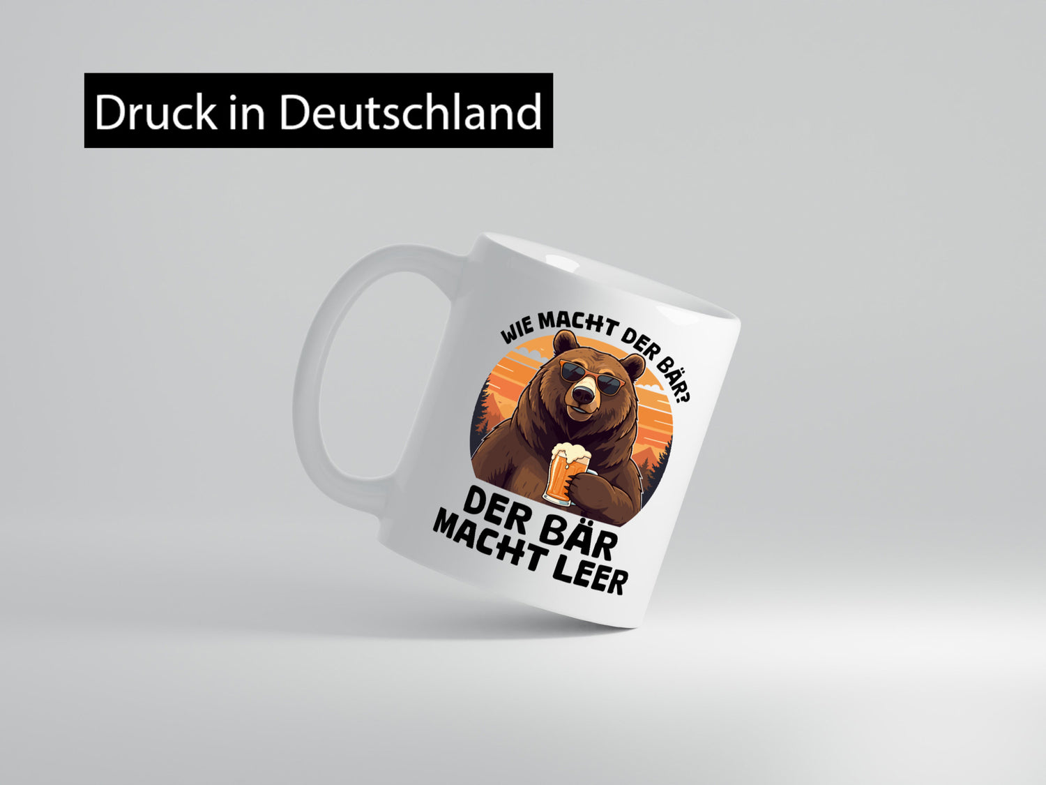 Saufbär | wie macht der bär leer Bierliebhaber lustiger Spruch Geschenk Humor