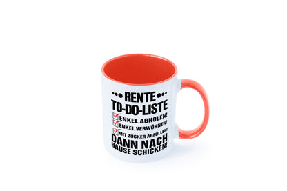 Rente To-Do-Liste | Rentner Tasse Enkel verwöhnen Geschenk Ruhestand Jubiläum