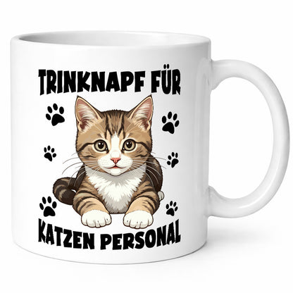 Katzen Personal | Katzenbesitzer Tasse Katze Humor vl4 lustiger Spruch Geschenk