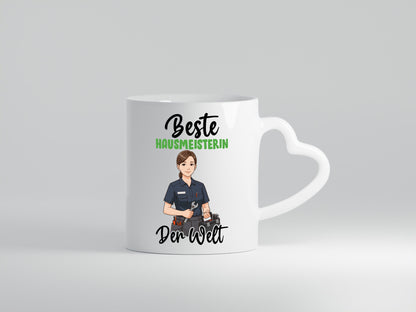 Beste Hausmeisterin | Hauswart v2 Humor Geschenkidee Tasse