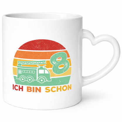 8. geburtstag | Feuerwehrauto 8 Jahre Feuerwehr lustiger Spruch Geschenk