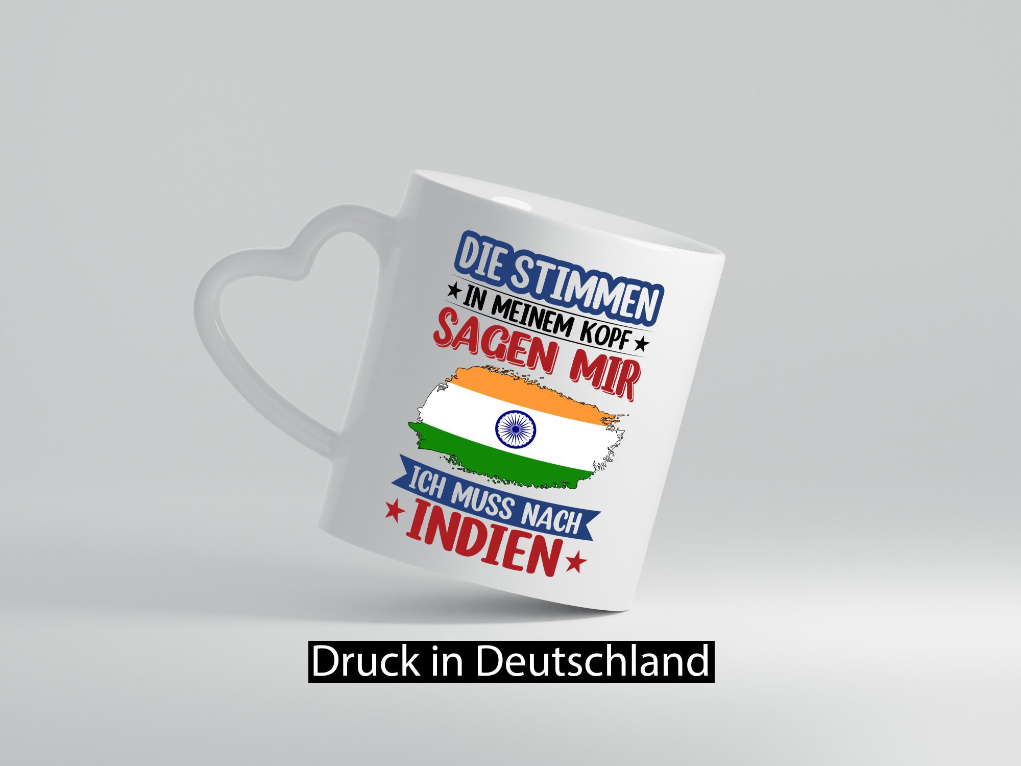 Indien | Urlaub Stimmen in meinem Kopf Traumland Geschenkidee Humor Tasse