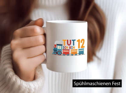 12. Geburtstag | 12 Jahre Eisenbahn Zug junge Geschenkidee Humor Tasse