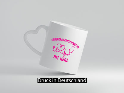 Kinderkrankenschwester mit Herz | Herzschlag Geschenkidee Humor Tasse