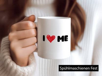 I love me vl4 lustig Humor Geschenkidee Geschenk Tasse