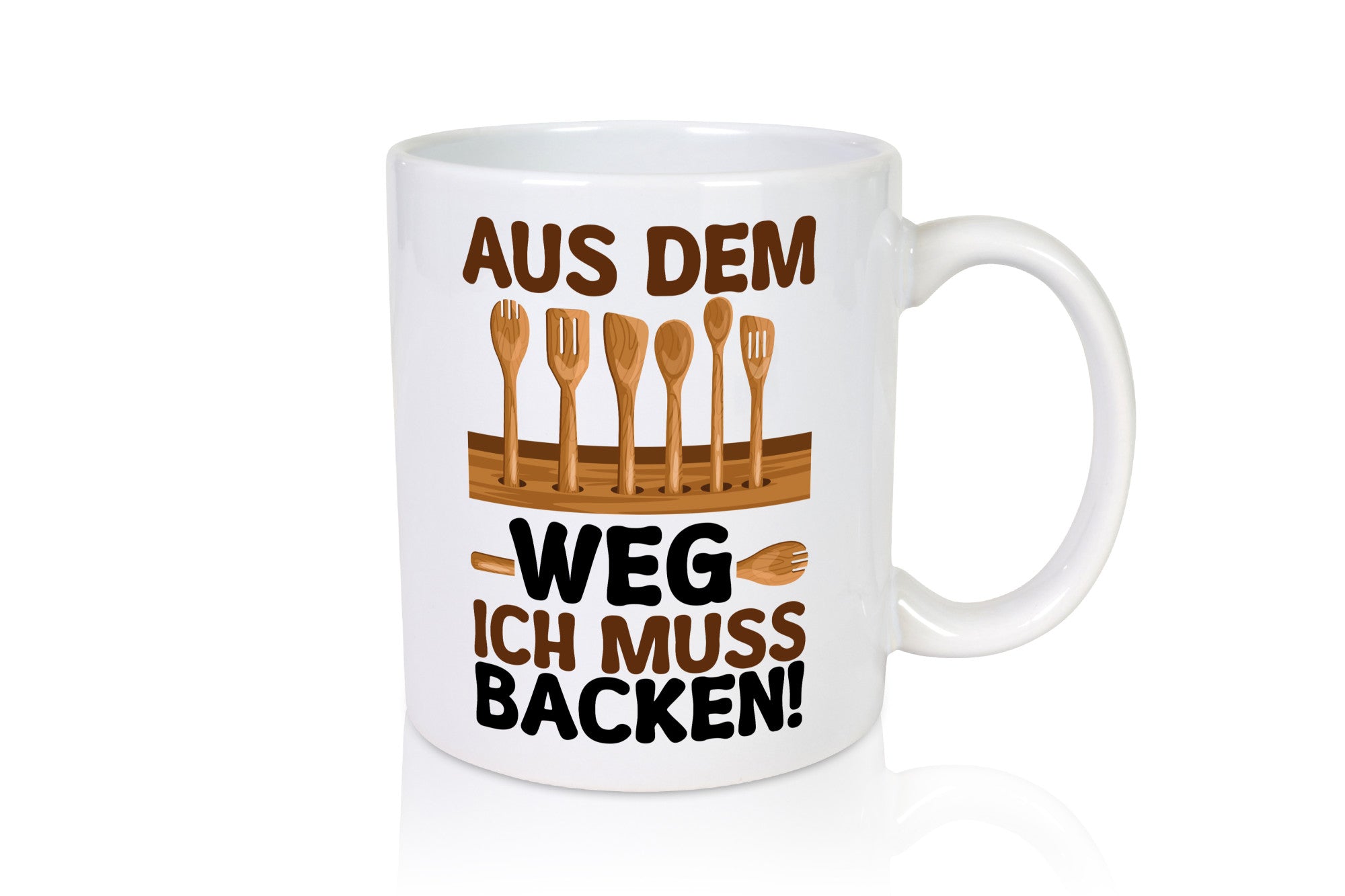 Aus dem weg ich muss backen | lustiger Spruch Geschenk Humor Geschenkidee Tasse