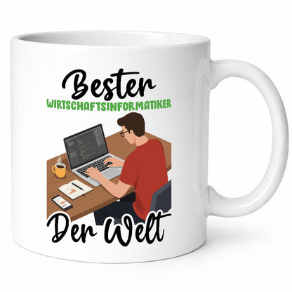 Bester Wirtschaftsinformatiker | Informatik Geschenkidee Humor Tasse
