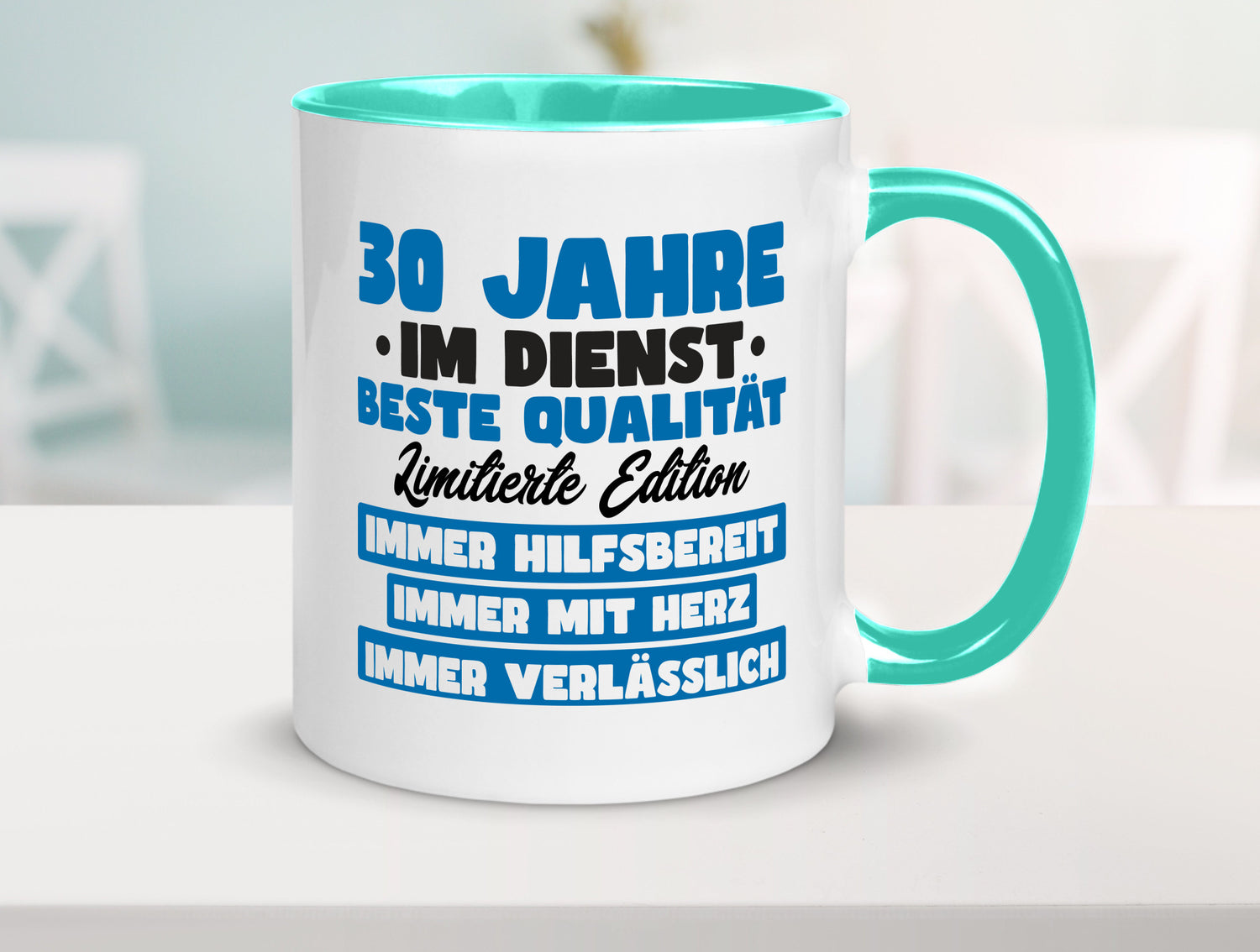 30 Jahre im Dienst | Jubiläum Arbeit v7 lustig Kollegen Büro Geschenk Tasse