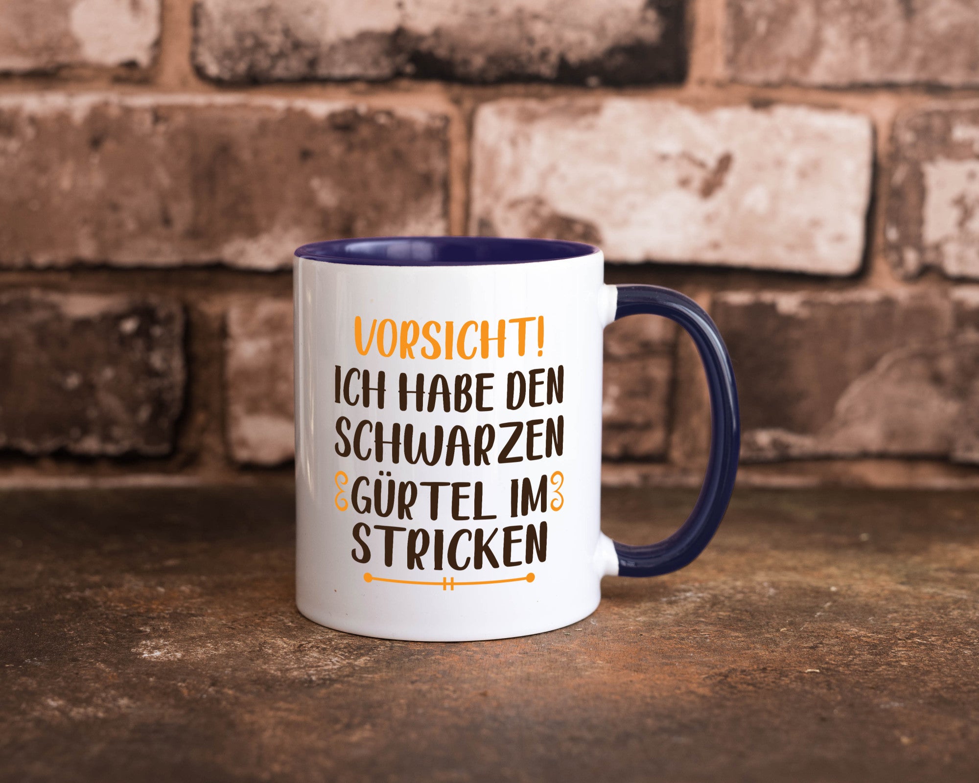 Schwarzen Gürtel im Stricken | Stricknadel lustiger Spruch Geschenk Humor