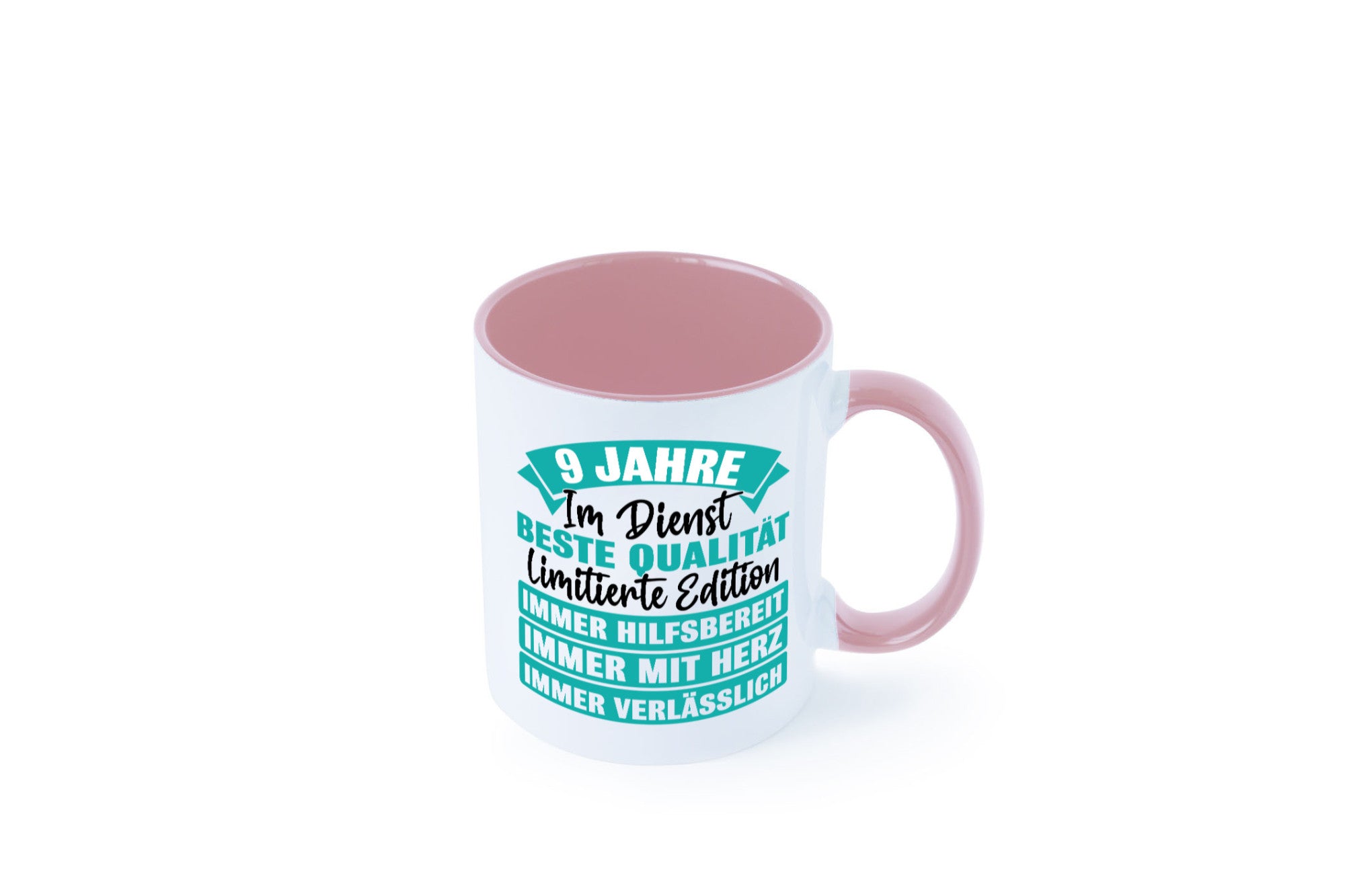 9 Jahre im Dienst | Jubiläum Arbeit Humor Kollegen Büro Geschenkidee Tasse