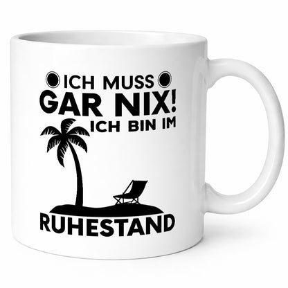 Ich bin im Ruhestand | Rentner Tasse Rente Humor Geschenkidee Jubiläum